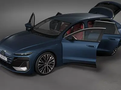 2025 Audi S6 Avant e-tron 3D model