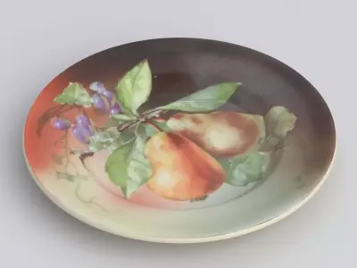 Antique and vintage plate v6 3D model