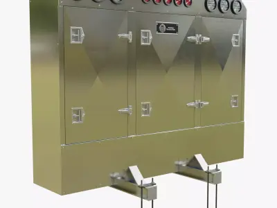 Aluminium Enclosed Headache Rack 3D model