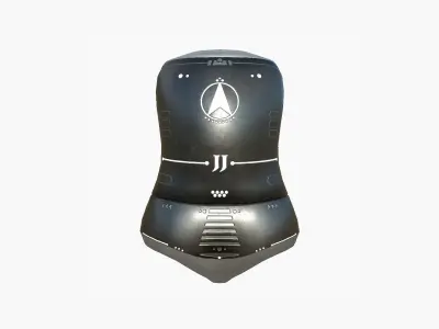 Jetpack J06 Dark Steel - SciFi Character Design Low-poly 3D model