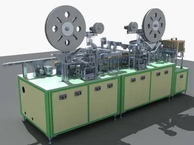 Industrial Equipment 26 - Automatic Cutting and Loading  3D model