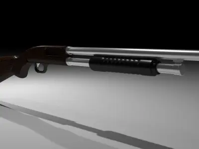 Mossberg5001 shotgun Low-poly 3D model