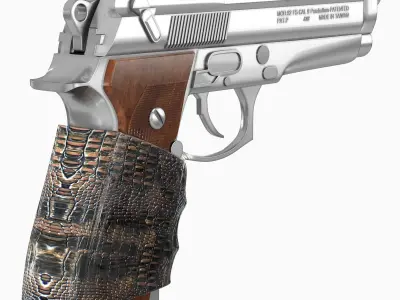 Firearms Pistol Beretta 92FS  Low-poly 3D model