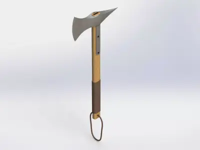 WG 7014 - Axe v2 Low-poly 3D model