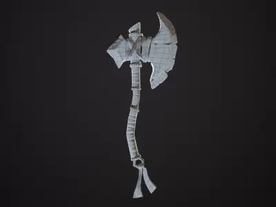 Stylized  Axe Game Ready Low-poly 3D model
