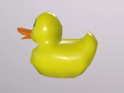 Plastic Duck Low-poly 3D model purchase