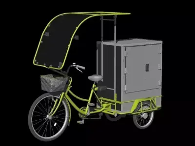 Delivery Bicycle early model 3D model