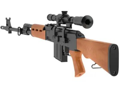 Zastava M76  3D model purchase