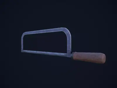 Hack Saw Low-poly 3D model