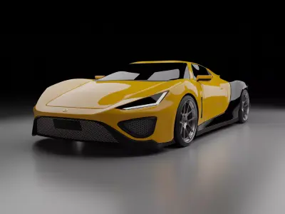 Custom car model Free 3D model