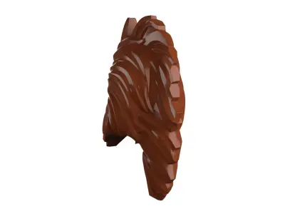 Custom3Dprint Minifigure Accessory - Minifigure Hair S2 - 039 3D print model