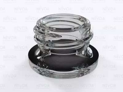 Glass finish - GME 40 20 - 15 mm - RG - Screw neck without AB 3D model