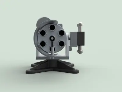 Machine gun 2 3D model