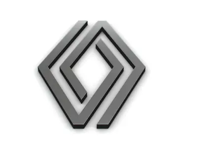 renault logo 3D model by Sergey