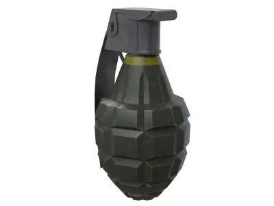 MK2 Grenade - Low Poly Game Ready Low-poly 3D model