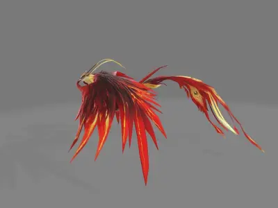 Phoenix Fire Low-poly 3D model