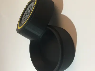 Racing Tyre Gift Box 3D print model