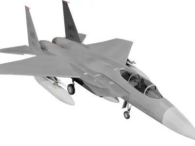 Modern Fighter jet F-15 3D model