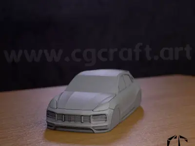  Porsche Cayenne turbo gt simplified decorative model v1 3D print model purchase