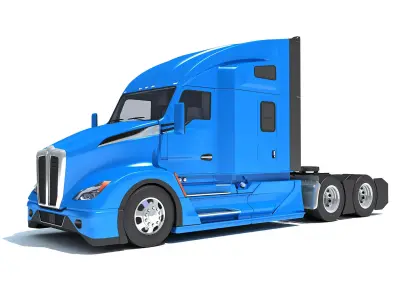 Generic Semi Truck 3D model 3
