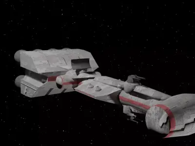 Correlian corvette Free 3D model