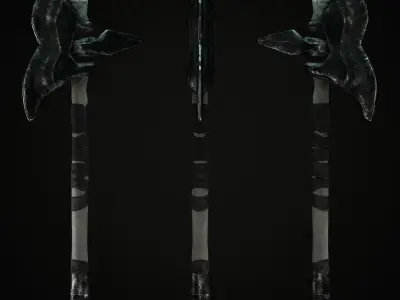 Axe Mark III Low-poly 3D model