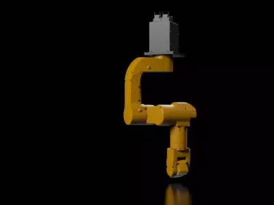 ROBOT ARM RIGGED Low-poly 3D model