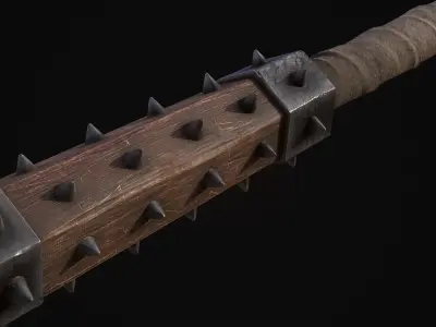 Warrior Mace Gameready Model Low-poly 3D model