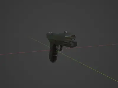 Glock 22 Pistol - Game Ready Free low-poly 3D model
