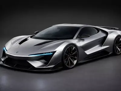 Futuristic Hypercar 3D Model this car is very good looking  3D print model
