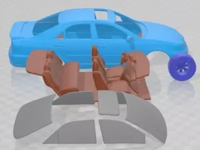 Toyota Camry XLE 2003 Printable Car  3D print model