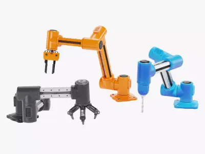 Robotic Arms Collection - Rigged 3D model