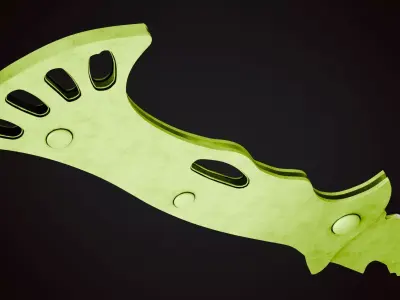 Knife 3 G Low-poly 3D model