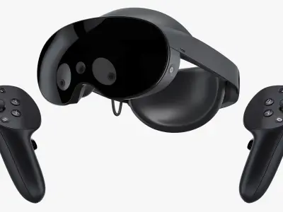  Meta Quest Pro Headset and Controllers 