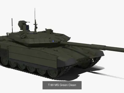 T-90 MS Color Collection 3D Model Pack