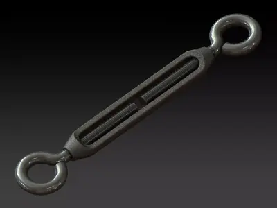 Cast Eye and Eye Turnbuckle THD10 3D model