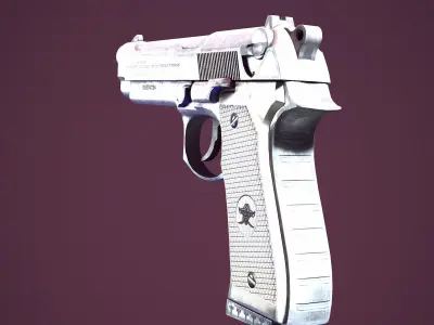Beretta 92fs Low-poly 3D model purchase