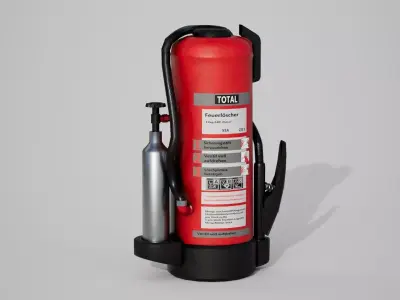 ABC Fire Extinguisher 6kg and 12kg Low Poly 3D Model Low-poly 3D model