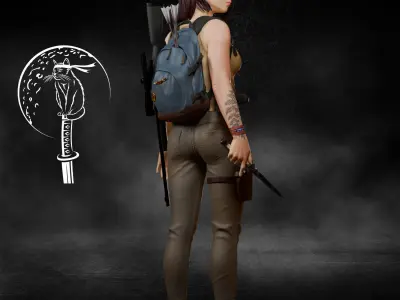 Ellie The Last of Us 3D print model