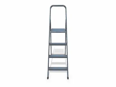 Old Metal Step Ladder Low-poly PBR Low-poly 3D model