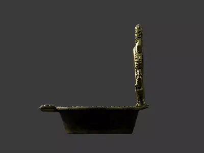 Small Brass Conch Lamp Low-poly 3D model