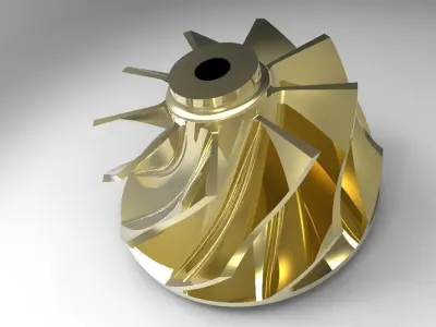  46mm   Micro Jet Engine 3D model