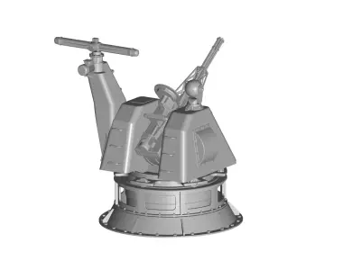 GoalKeeper cannon turret 3D model