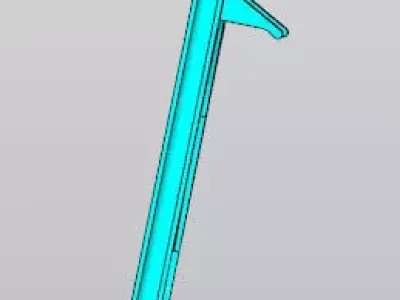 Vacuum Cleaner Frame Stand - Replacement Part 3D model