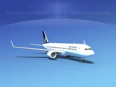 Boeing 767-300 Ansett 3D model