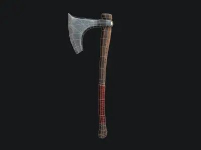 Game ready Axe 2 Low-poly 3D model