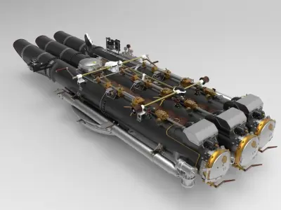 Torpedo launcher 3D model