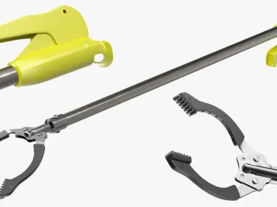 Heavy Duty Grabber Tool Rigged 3D model