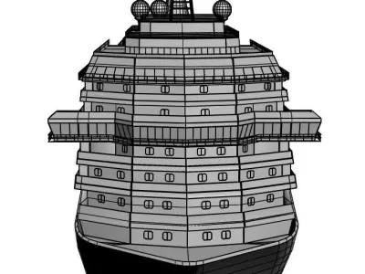 Cruise ship 3D model