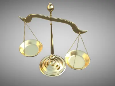 Balance scale 3D model purchase
